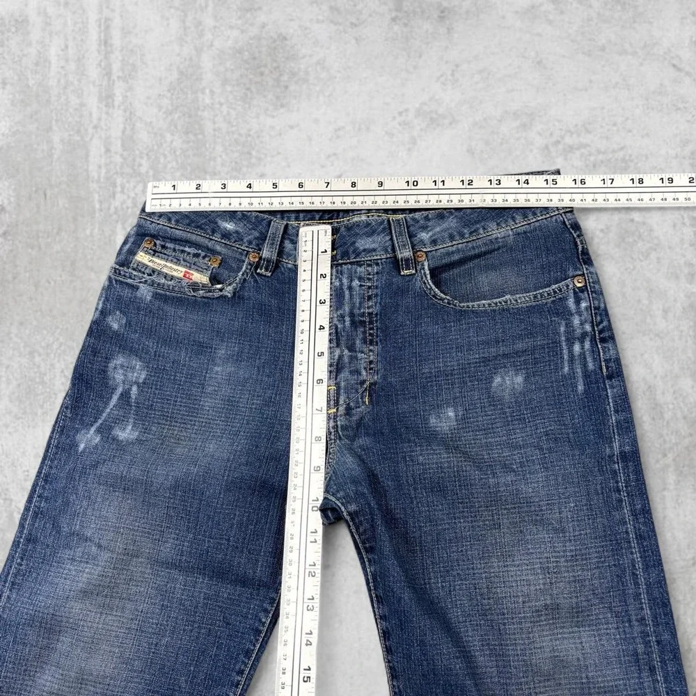 Vintage Diesel Button Fly Straight Leg Bootcut Denim Jeans Mens 29 Streetwear